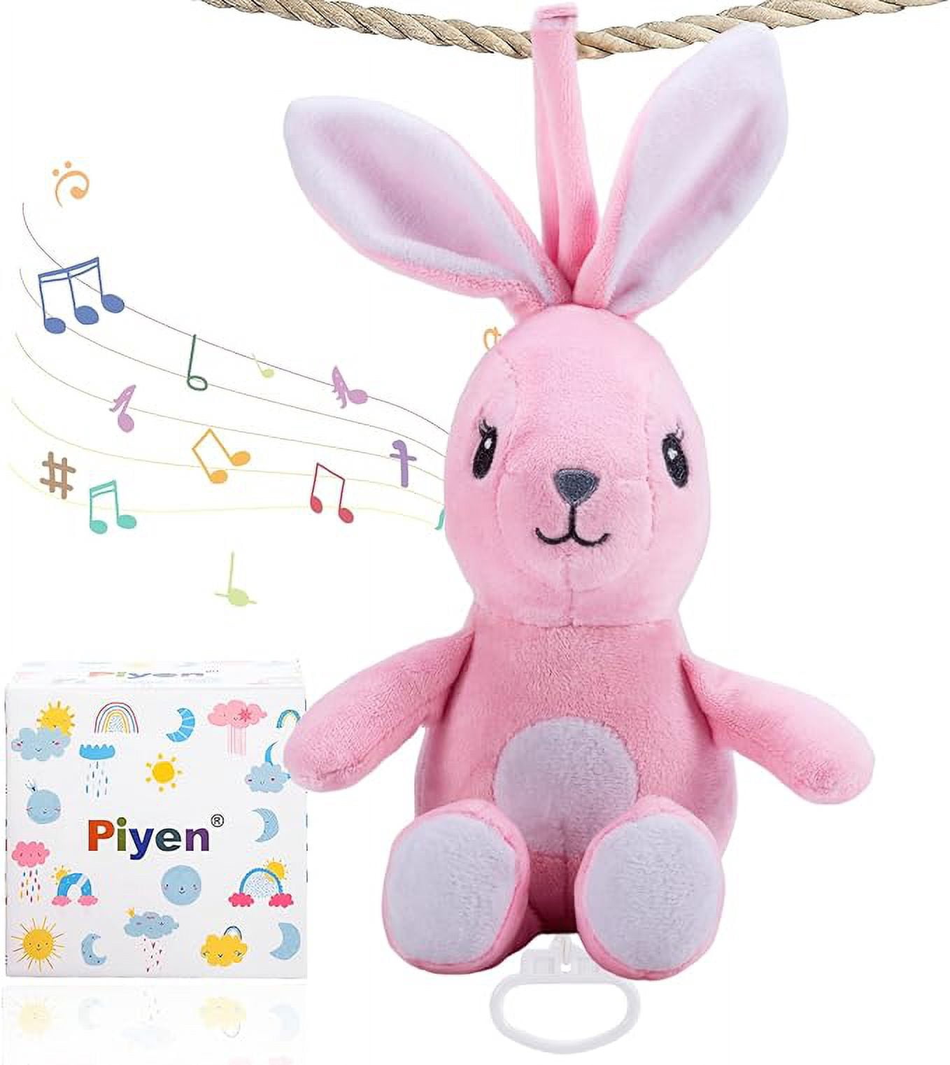 Miffy Fluffy Musical Pulldown Toy – Soft Pink Nursery Mobile With Melody & Movement