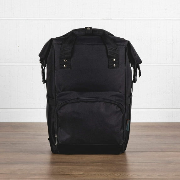 On The Go Roll-Top Cooler Backpack, (Heathered Gray) Black