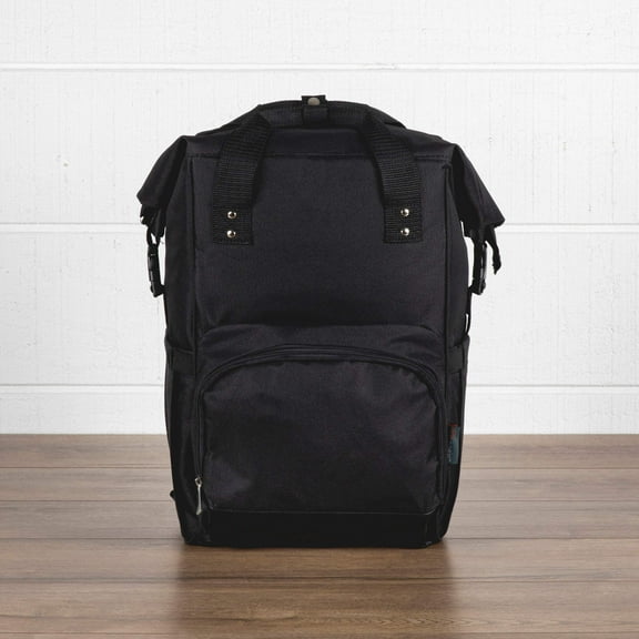 On The Go Roll-Top Cooler Backpack, (Heathered Gray) Black