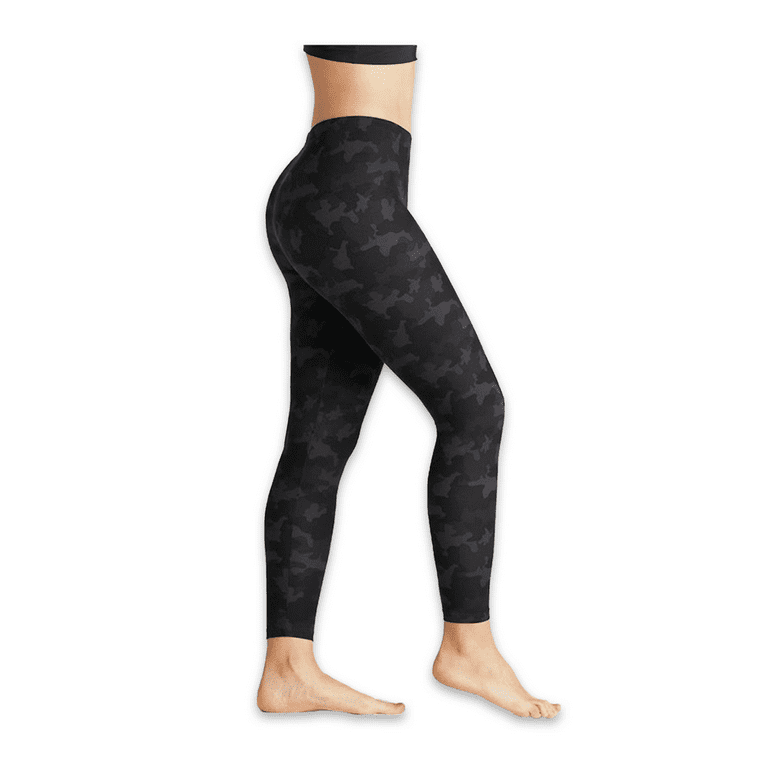 On The Go Women's Black Camo Super Soft Leggings