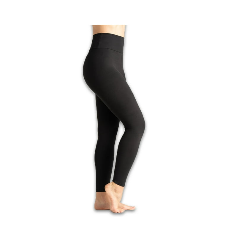 On The Go Women's Black High Waist SuperSoft Everyday Fashion Leggings 