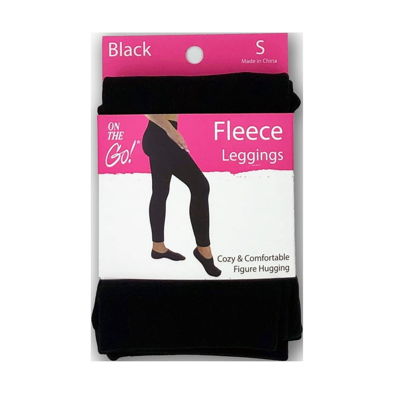 On the Go Women s Fleece Ankle Tights Small Walmart