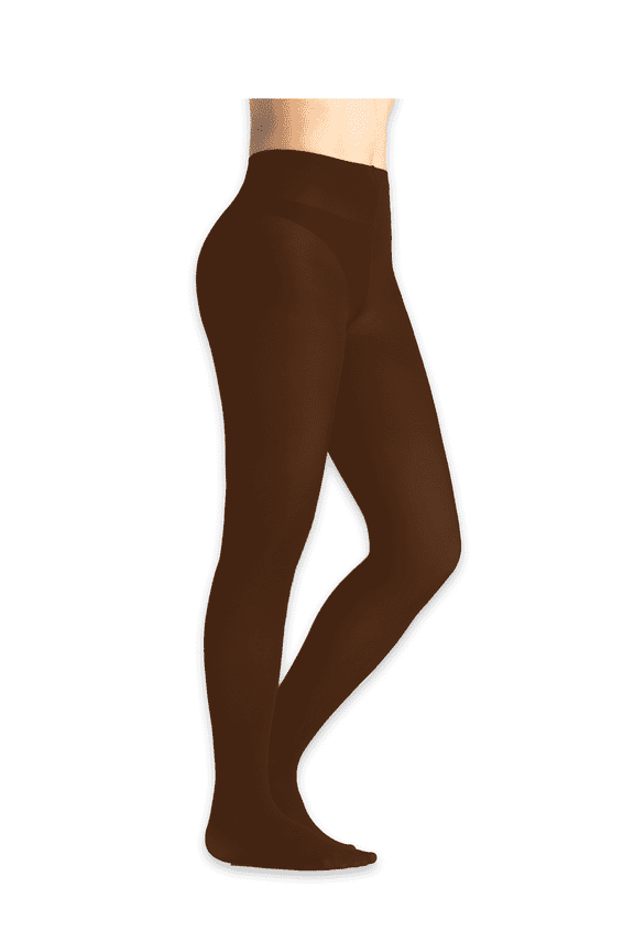 On The Go Women's Classic Tights L Brown (1 Pair Pack)