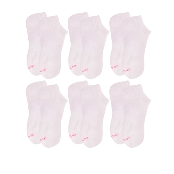 On The Go Women's Supersoft Socks (6 Pair Pack, White)