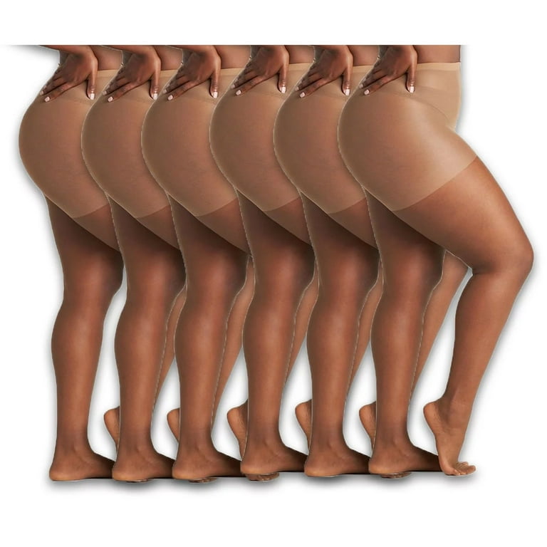 On The Go Women's Ultra Sheer Pantyhose, 6 Pack 