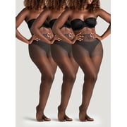 On The Go Womens Ultra Sheer Pantyhose, 3 Pack