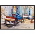 thumbnail image 1 of On The Hill Sailboats Indoor & Outdoor Mat - 18 x 27 in., 1 of 1