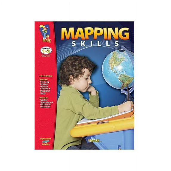 On The Mark Press OTM117BN Mapping Skills - Grade 1-3 - 2 Each