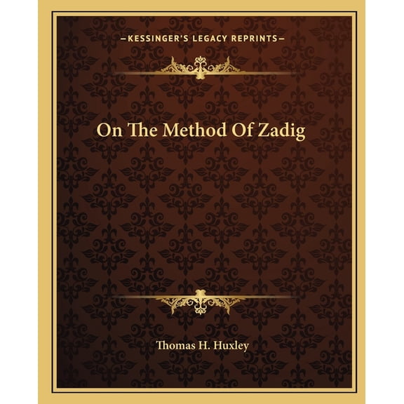 On The Method Of Zadig (Paperback)
