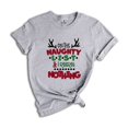 thumbnail image 1 of On The Naughty List & Regret Nothing Christmas Shirt, Funny Christmas Meme T-shirt, Funny Christmas Naughty Shirt, Naughty List Funny Shirt., 1 of 1