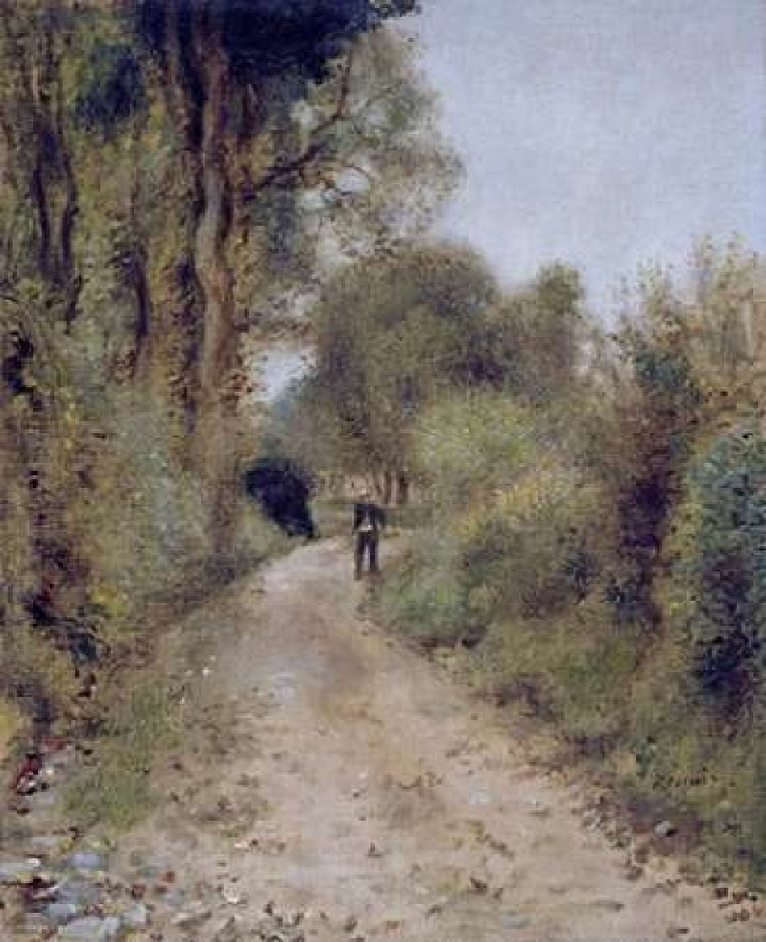 On The Path Canvas Art - Pierre-Auguste Renoir (20 x 24)