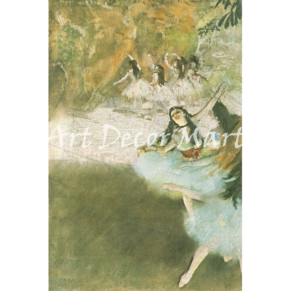 On The Stage-Degas - CANVAS OR FINE PRINT WALL ART