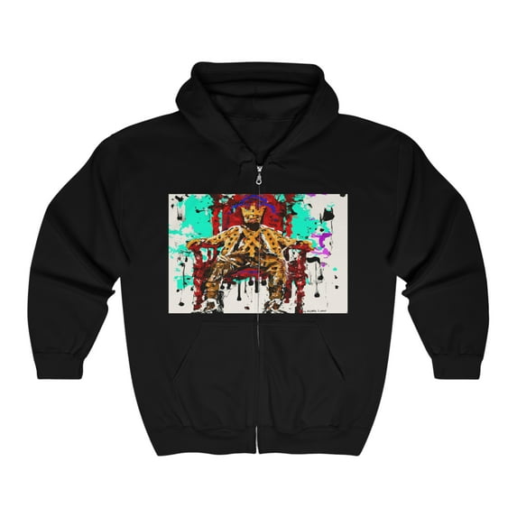 On The Throne by KxMx Lane Unisex Heavy Blend™ Full Zip Hooded Sweatshirt