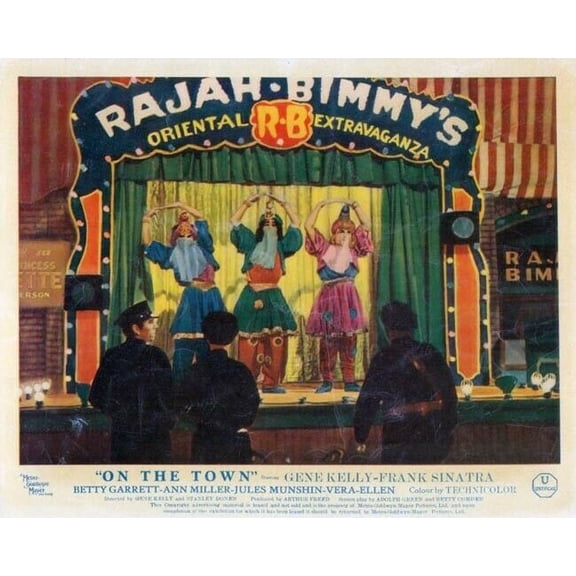 On The Town Vera-Ellen & girls dance at Rajah Bimmy's Coney island 8x10 photo