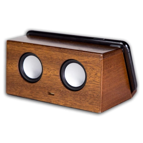 On Trend Goods Boom Brick 2.0 Brown Portable Cell Phone Induction Speaker Play Music Anytime Anywhere