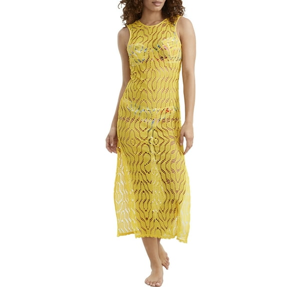 Seafolly SUNFLOWER On Vacation Bamba Mesh Swim Cover-up, US Medium