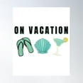 thumbnail image 1 of On Vacation Poster Wall Art, Modern Wall Decor, 24x36 UNFRAMED, 1 of 3