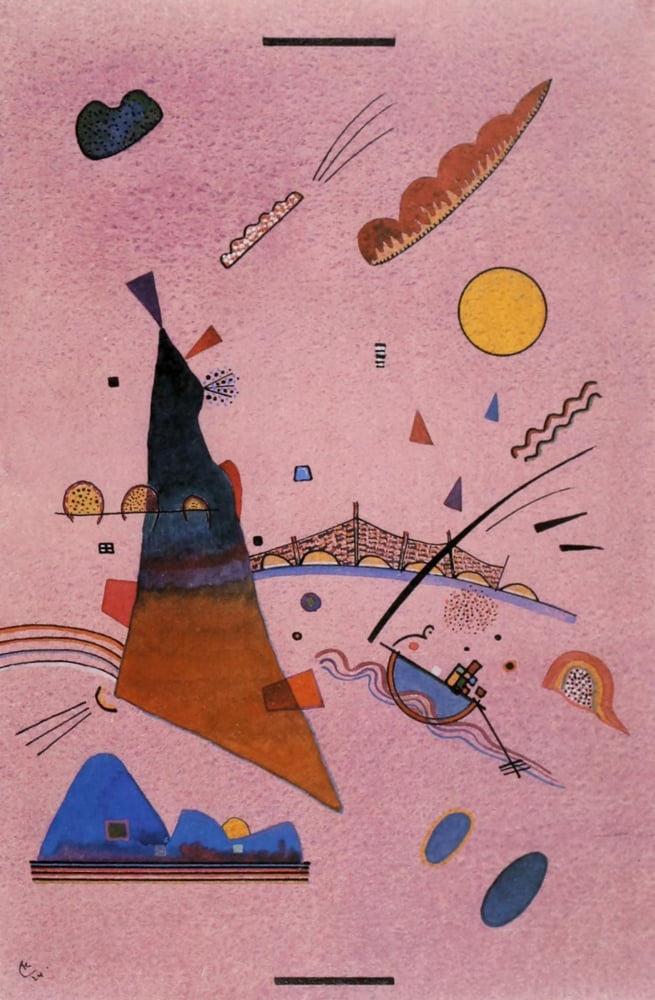 On Violet 1924 Canvas Art - Wassily Kandinsky (18 x 24)