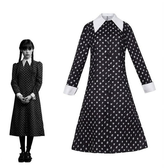 On Wednesday Adams‘s cos American drama Same style ball dress Wednesday