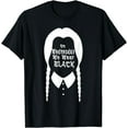 thumbnail image 1 of On Wednesday We Wear Black T-Shirt, 1 of 4