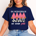 thumbnail image 1 of On Wednesdays We Wear Pink Ghost Halloween T-Shirt Unisex Funny Spooky Tee - Gift for Halloween, 1 of 2