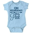 thumbnail image 1 of On Wednesdays We Wear Pink Girly Bodysuit Jumper Girls Infant Baby Brisco Brands 12M, 1 of 6