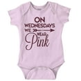 thumbnail image 1 of On Wednesdays We Wear Pink Girly Bodysuit Jumper Girls Infant Baby Brisco Brands 12M, 1 of 6
