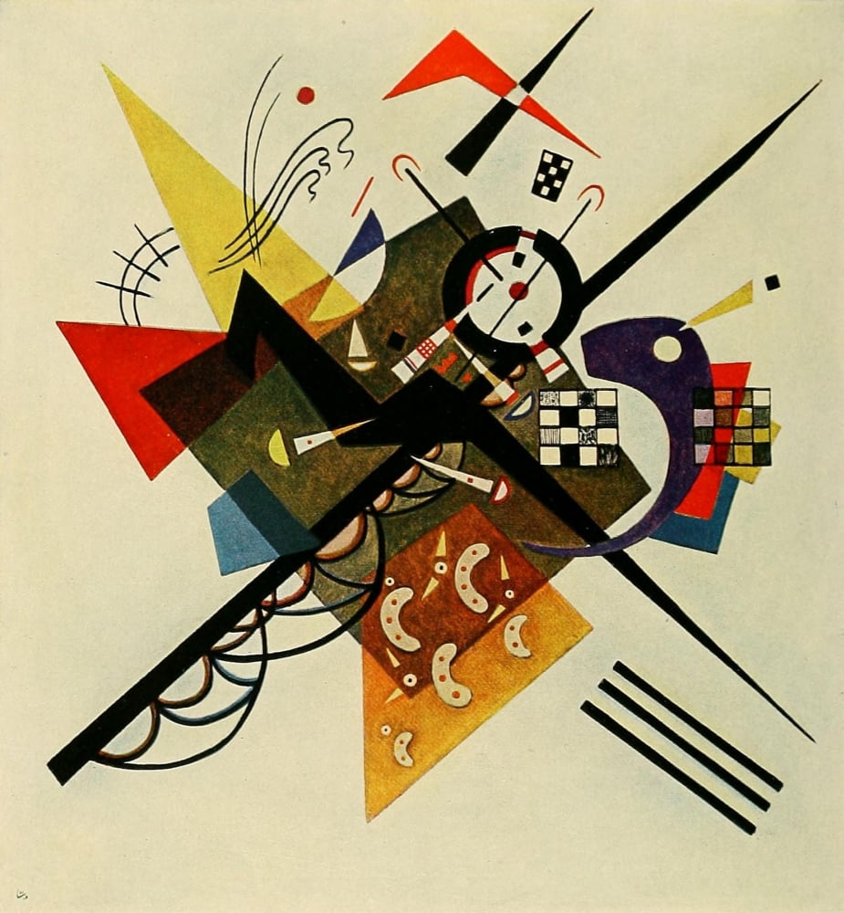 On White no253 1923 Canvas Art - Wassily Kandinsky (18 x 24)