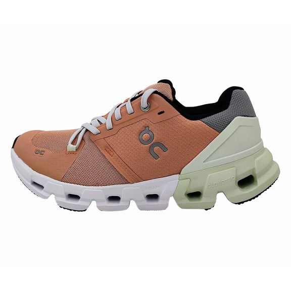ON Cloudflyer V4 Women Shoes Size 6.5, Color: Peach/Aloe
