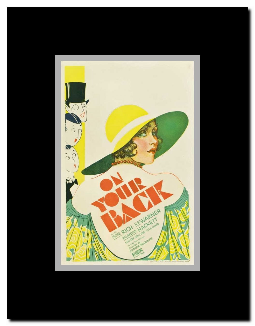 On Your Back Framed Movie Poster