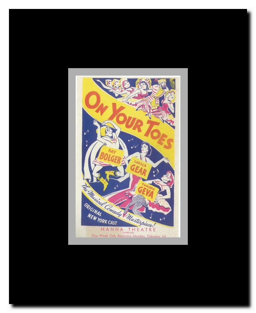 On Your Toes (Broadway) Framed Movie Poster