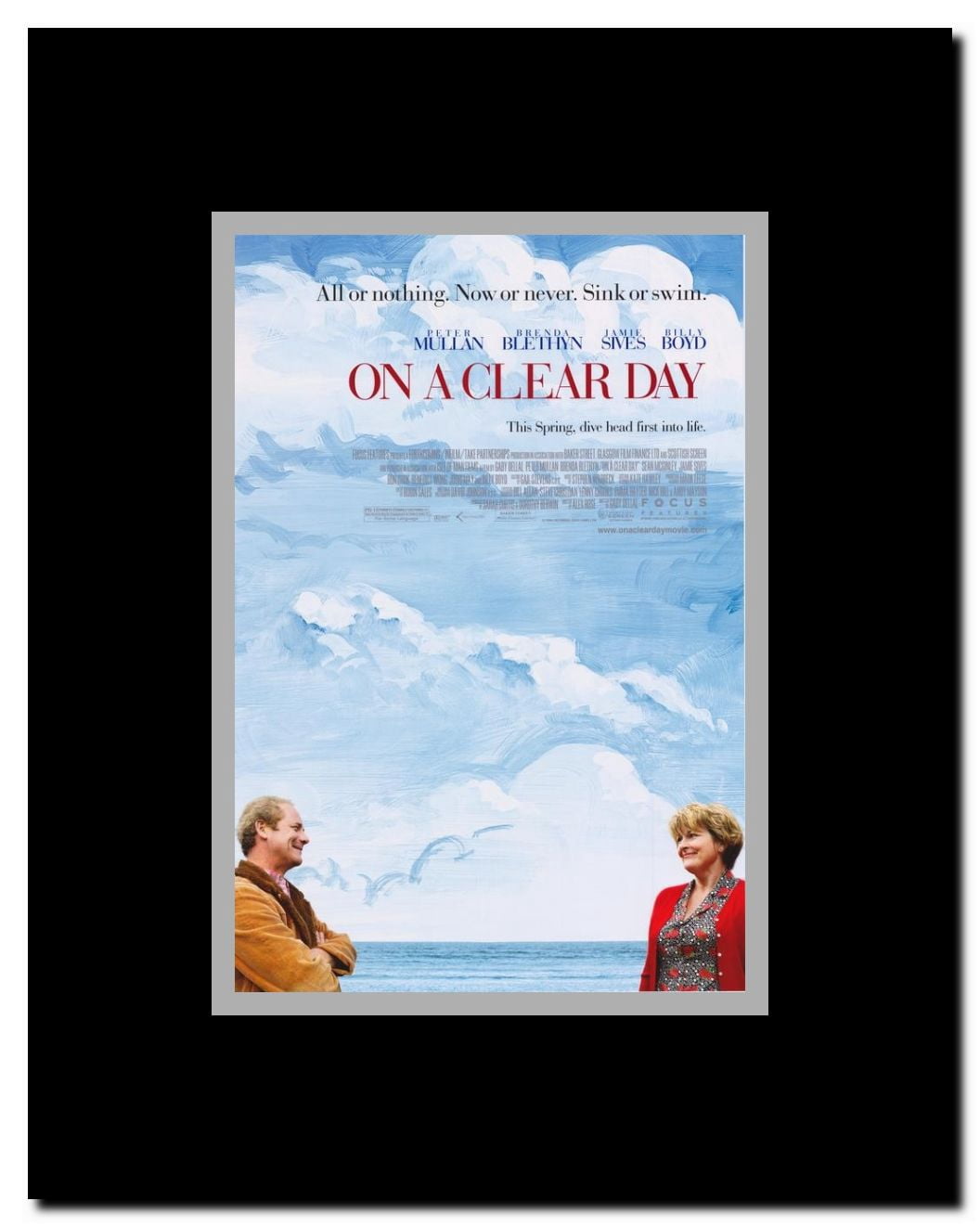 On a Clear Day Framed Movie Poster