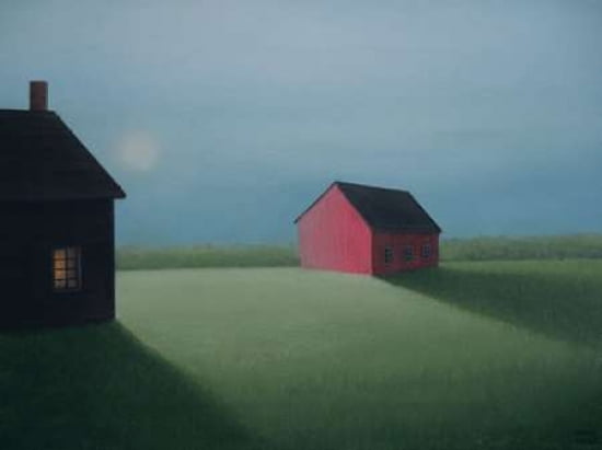 On a Moonlight Night Canvas Art - Sharon France (18 x 24)