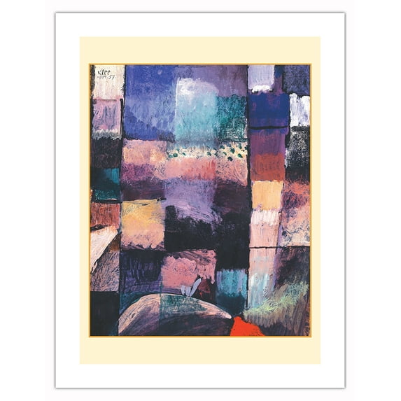 On a Motif from Hamamet - From an Original Color Painting by Paul Klee c.1914 - Bamboo Fine Art 290gsm Paper (Unframed) 17x22in