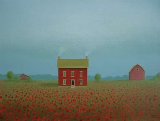 On a Quiet Hazy Day Canvas Art - Sharon France (18 x 24)