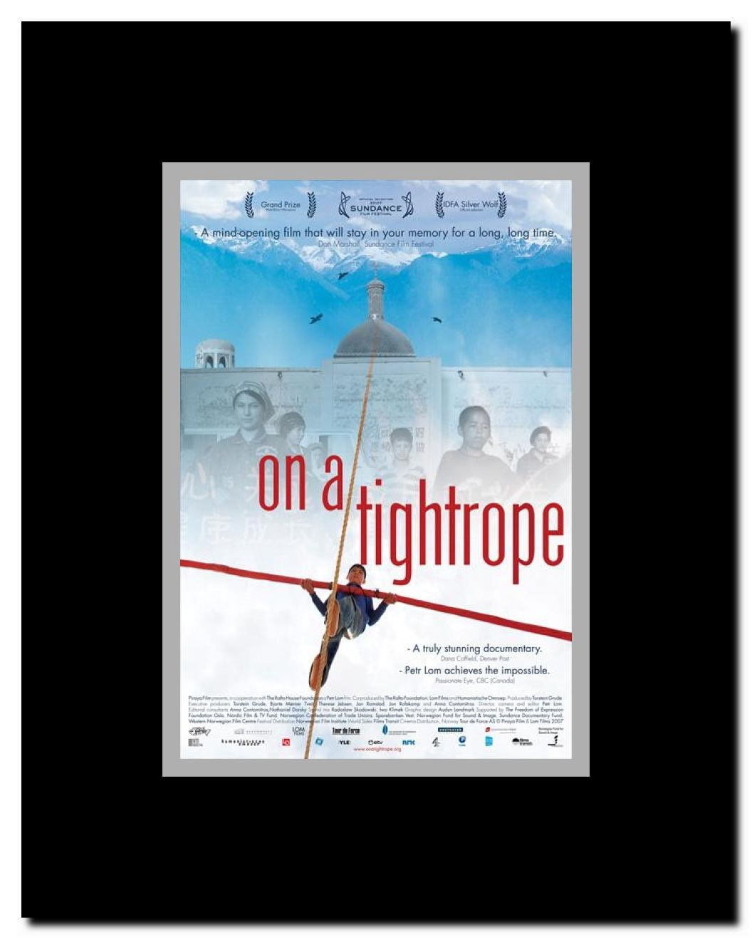 On a Tightrope Framed Movie Poster