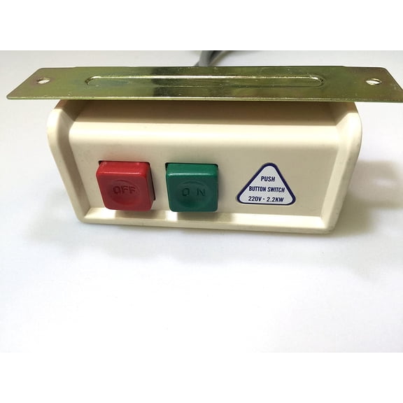 On/off Power Switch Box with Cord for Industrial Sewing Machines - 110 Volt