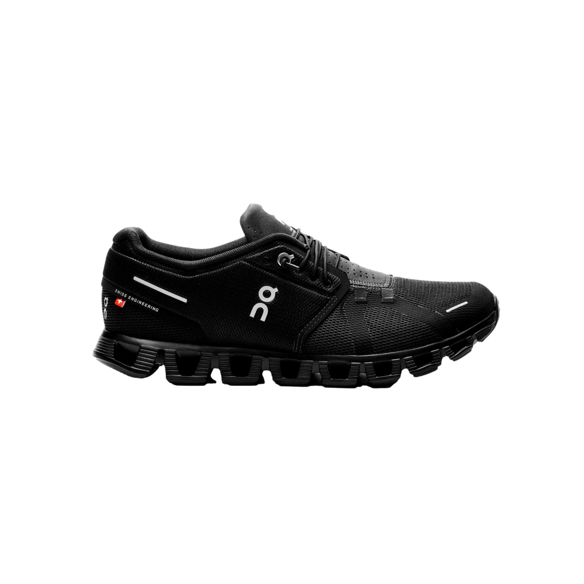 On ALL BLACK Men's Cloud 5 Lightweight Running Shoes with On ALL BLACK Men's Cloud 5 Lightweight Running Shoes with