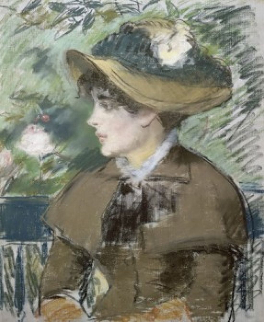 On the Bank (Sur la Banc) 1879 Edouard Manet (1832-1883French) Suzuki Collection Tokyo Canvas Art - Edouard Manet (18 x 24)