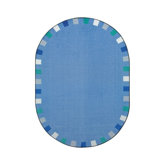 Joy Carpet On The Border Softs 10'9" x 13'2" Oval