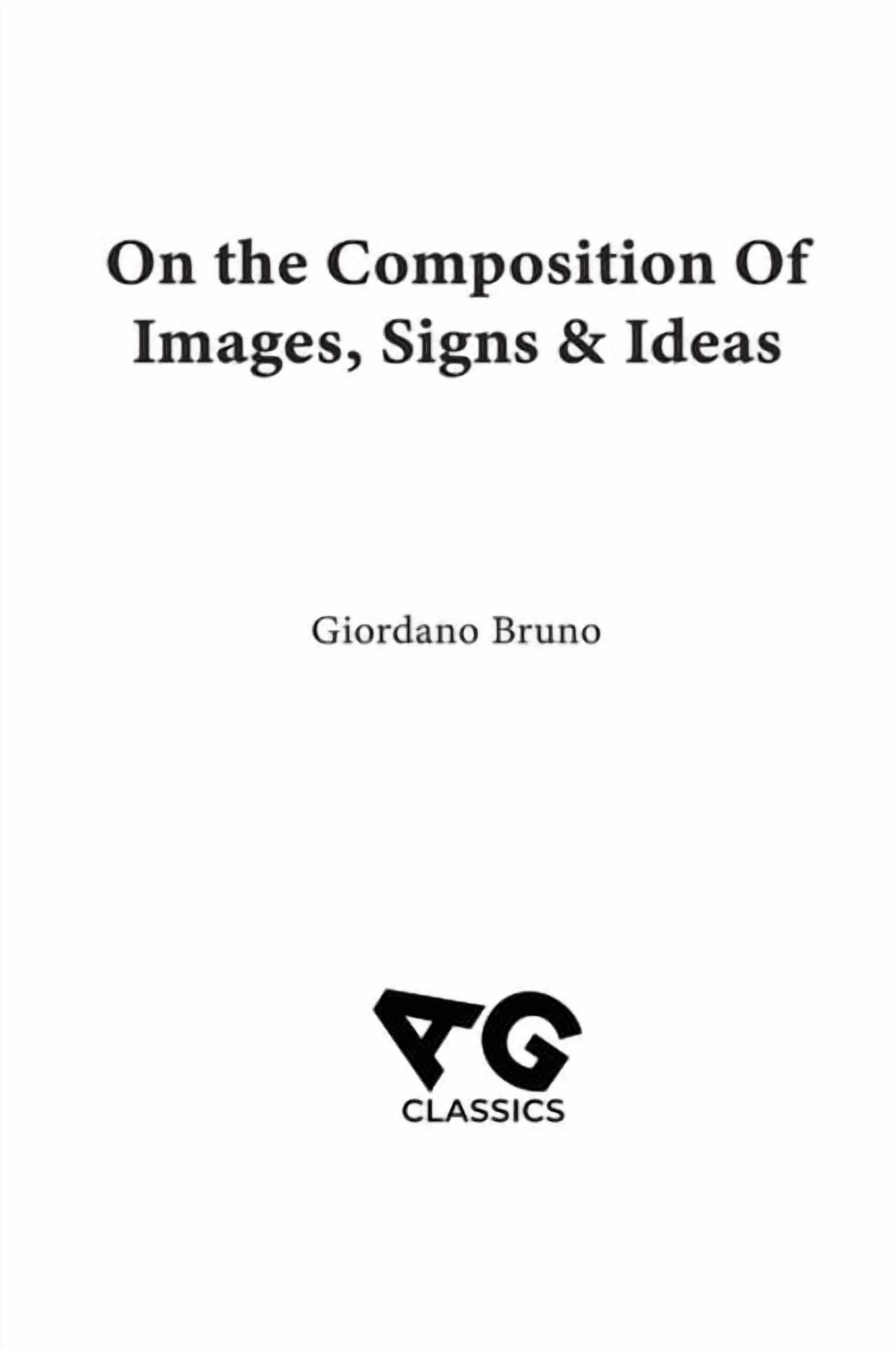 On the Composition of Images, Signs & Ideas, (Hardcover) - Walmart.com