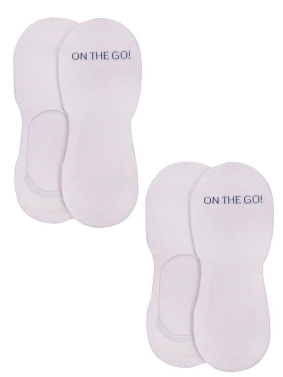 Men's Athletic Liner (2 Pair Pack, White, Size M)