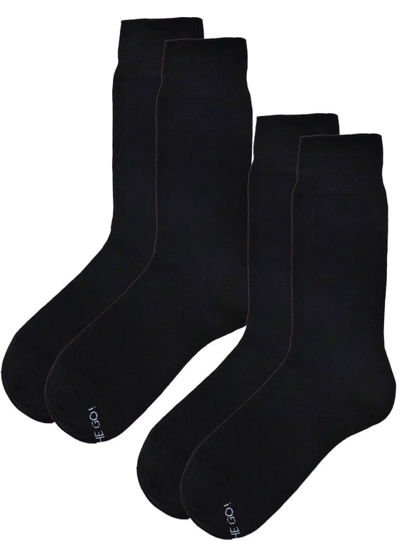 Men's Dress Socks (2 Pair Pack, Black)