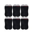 thumbnail image 1 of On the Go Men's Invisible Socks (6 Pair Pack, Black with Grey Toe), 1 of 2
