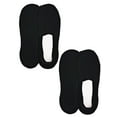 thumbnail image 1 of On the Go Men's Loafer Liner (2 Pair Pack, Black, Size M) - Invisible No Slip Grip Moisture Wicking Boat Socks, 1 of 2