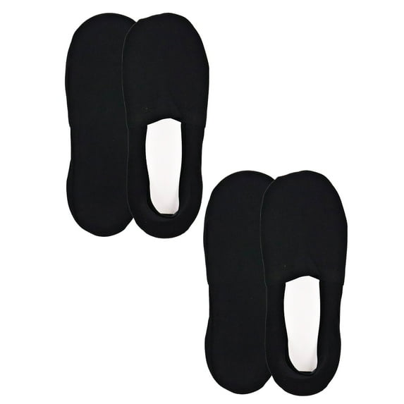 On the Go Men's Loafer Liner (2 Pair Pack, Black, Size M) - Invisible No Slip Grip Moisture Wicking Boat Socks