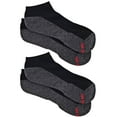 thumbnail image 1 of On the Go Men's Low Cut Socks (2 Pair Pack, Black with Dark Grey Sole), 1 of 3