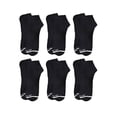 thumbnail image 1 of On the Go Men's Performance Socks (6 Pair Pack, Black with White Stripe), 1 of 4