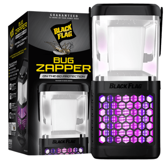 On-the-Go Portable Bug Zapper, Indoor & Outdoor Mosquito Killer with Rechargeable Battery, UV Light, LED Mode, & Easy-Clean Design, Black