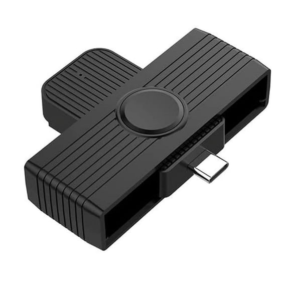 On-the-Go USB-C Smart Card Reader for & - Reads SIM/ID//EMV/DNIE Cards